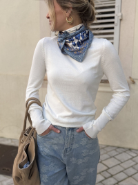 Foulard GINO à motifs bleus