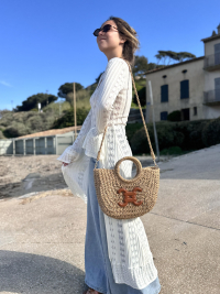 Robe-gilet écrue