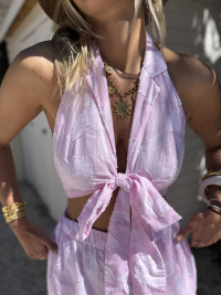Pink ROMA top