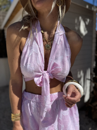 Pink ROMA top