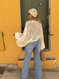 Top HIPPIE dentelle oversize