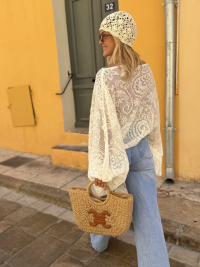Top HIPPIE dentelle oversize