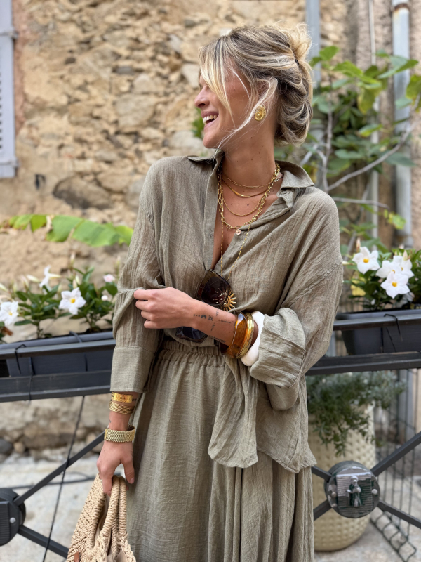 Chemise PAROS kaki
