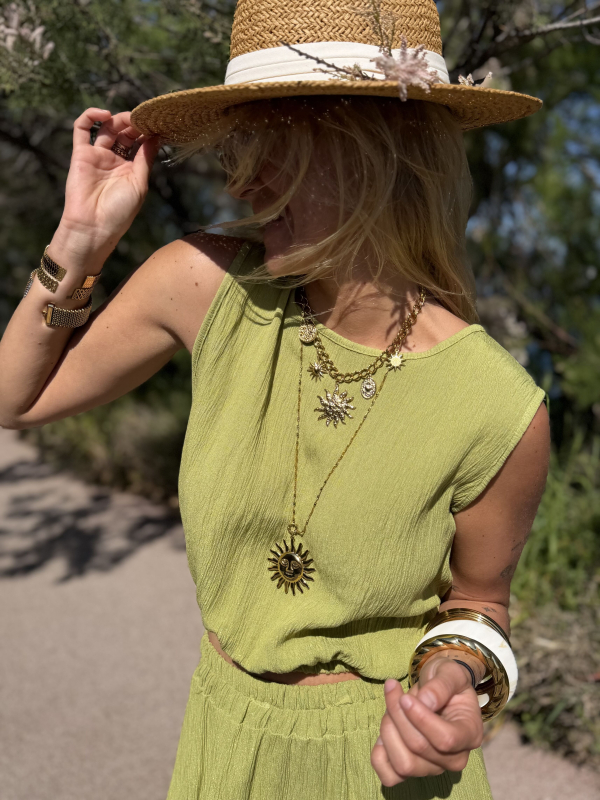 Olive green TOSCA set