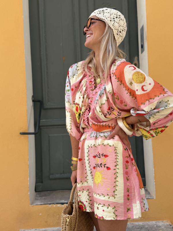 Patterned SOLE MIO playsuit