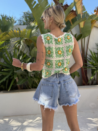 Short jean ZOEY délavé