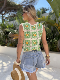 Short jean ZOEY délavé