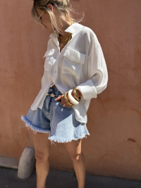 Short jean ZOEY délavé