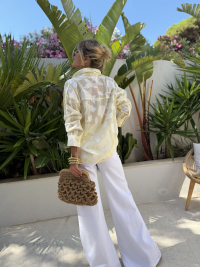 Chemise VÉRONA jaune texturée