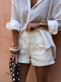 CLAUDIE écru shorts