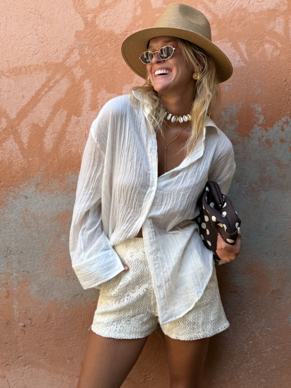 CLAUDIE écru shorts