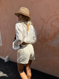 Short CLAUDIE écru