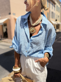 PAROS blue shirt