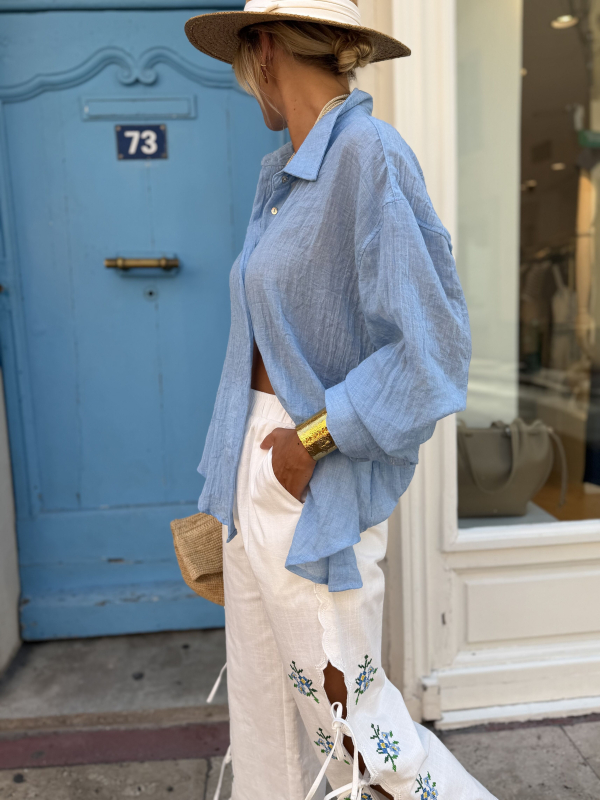 Chemise PAROS bleu