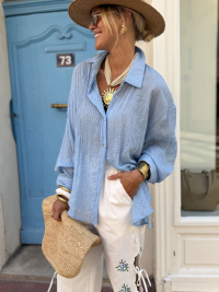 Chemise PAROS bleu
