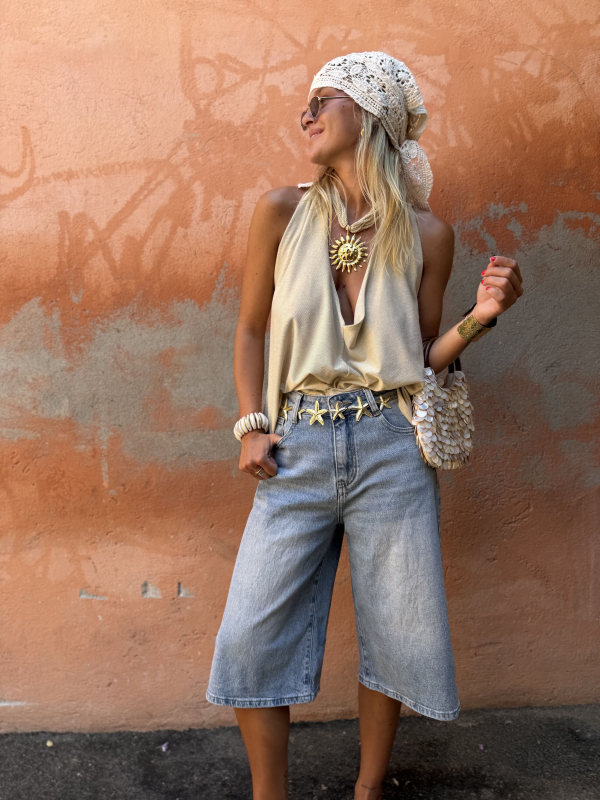 RILEY blue bermuda shorts