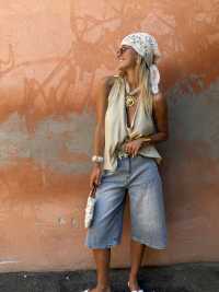 RILEY blue bermuda shorts