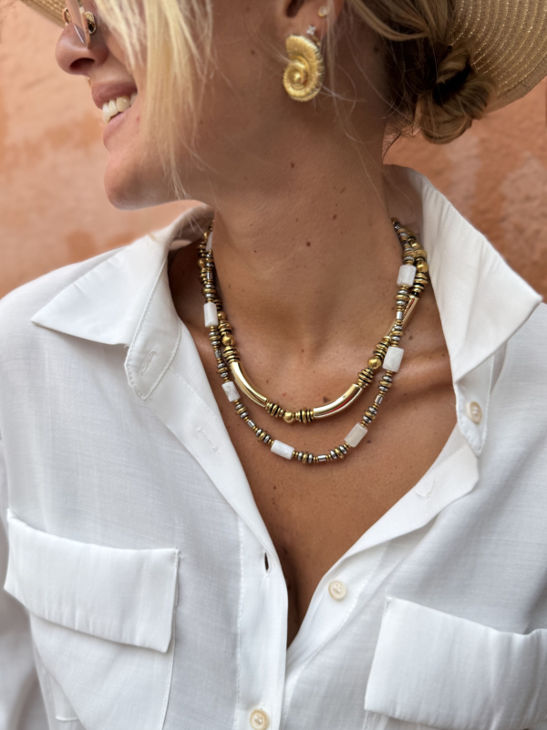 Collier SAHARA blanc