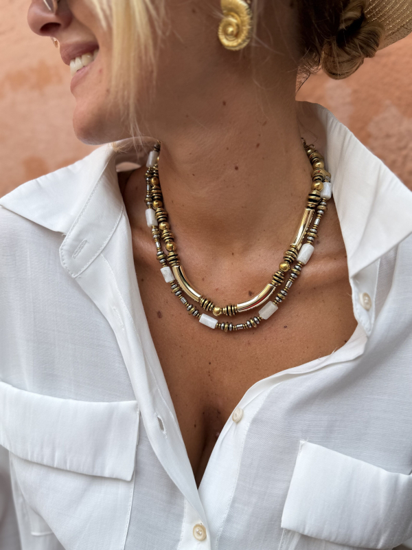 Collier SAHARA blanc