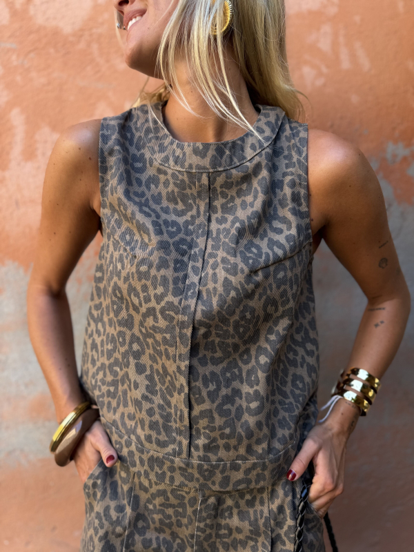 SCOTT denim top - Pre-order
