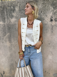 Gilet NORA écru