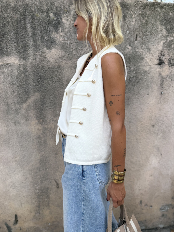 Gilet NORA écru