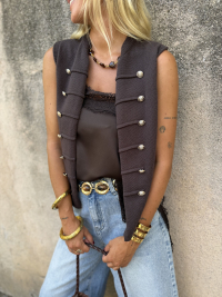 Gilet NORA chocolat