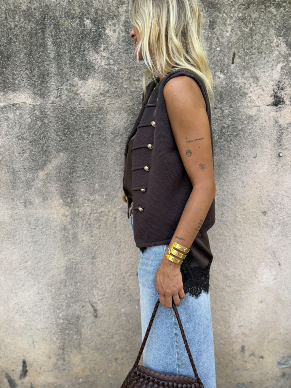 Gilet NORA chocolat