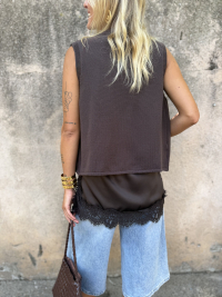 Gilet NORA chocolat