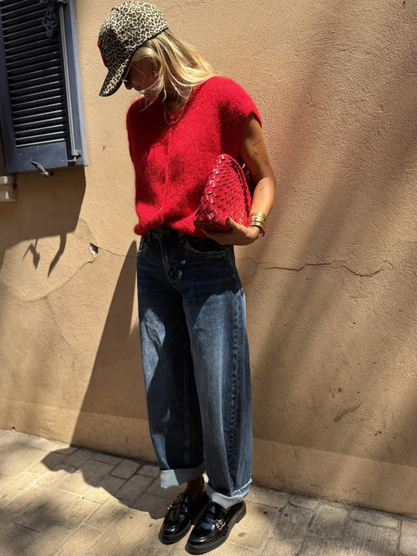 Gilet NINO sans manches rouge