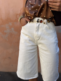 BOSTON white bermuda shorts