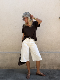 BOSTON white bermuda shorts