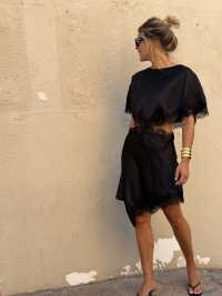 Robe asymétrique CRUZ noire