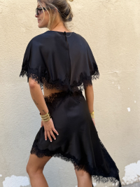 Robe asymétrique CRUZ noire