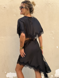 Robe asymétrique CRUZ noire