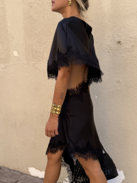 Robe asymétrique CRUZ noire
