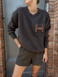 H chocolate sweater