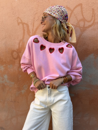 PINK HEART sweatshirt