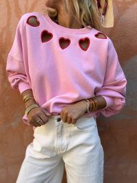 PINK HEART sweatshirt