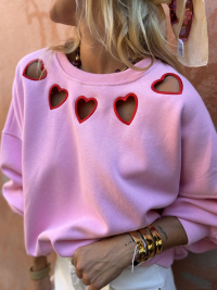 PINK HEART sweatshirt