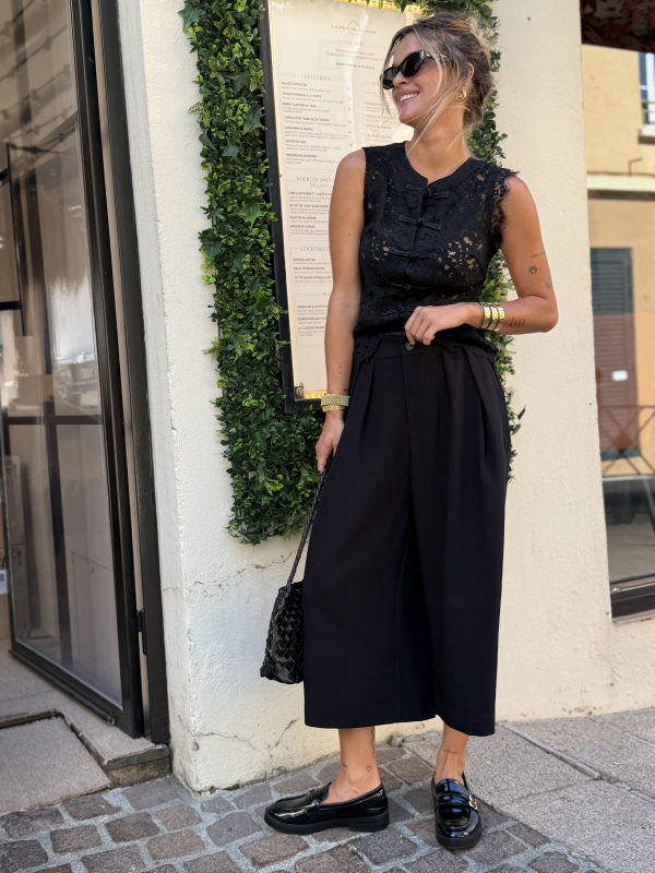 Top MORGAN dentelle noir - Précommande