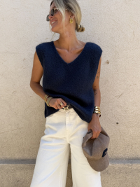 AUDREY navy sweater
