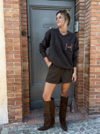 Bottes JUSTIN chocolat