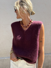 AUDREY burgundy sweater