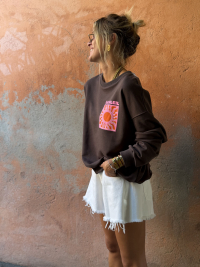 Sweat LE SOLEIL chocolat
