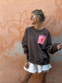 Sweat LE SOLEIL chocolat