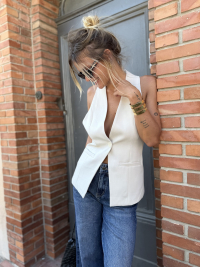 SAX white vest