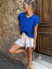 Gilet NINO sans manches bleu électrique
