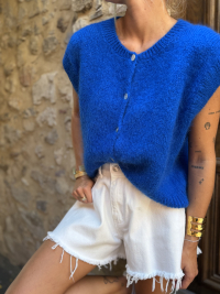 Gilet NINO sans manches bleu électrique