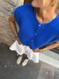 Gilet NINO sans manches bleu électrique